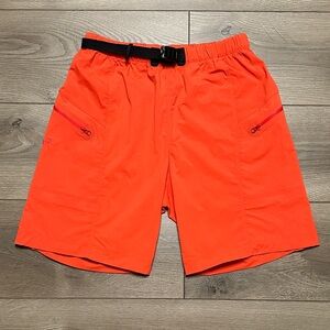Arc’teryx High Rise Lightweight Nylon Stretch Orange Hiking Shorts Size Medium